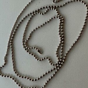 STERLING SILVER - 2mm ball chain - 30" long